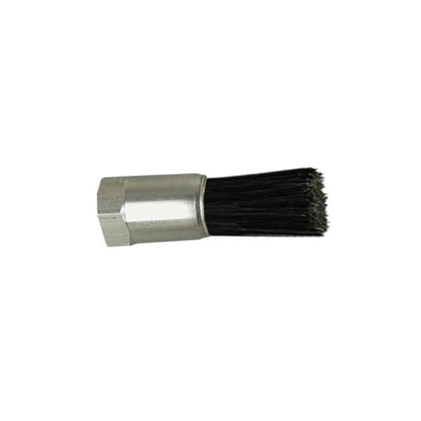 5/8 D Body Goat Hair Fill .093 Orifice Female Thread Flow Thru Brush, PK6